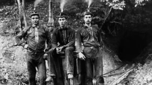 Coal miners from the 1900s Photographer and place unknown