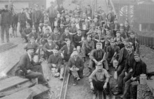 Coal miners at the Paint=Cabin Creek Strike of 1912.  Many of these same men would fight at Matewan. 