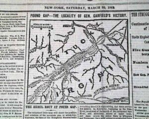 Map of Letcher County found in the June 6, 1912, Mountain Eagle