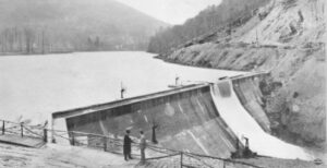Elkhorn Dam, Jenkins, Kentucky.  Date and photographer unknown