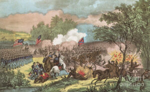 Battle of Chickamauga.  The Artist is unknown. 
