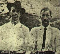 Cal and Henan Fleming aka "The Fleming Brothers".   Photograph cropped from another photograph.