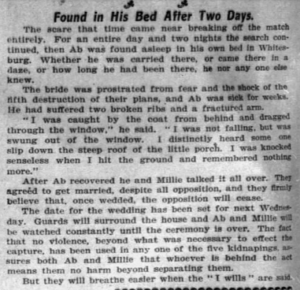 The story as it is found in the Chicago Tribune June 11, 1905 and the Omaha Daily Bee June 11, 1905