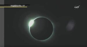 NASA photo of the solar eclipse over Hopkinsville, Kentucky August 21, 2016.