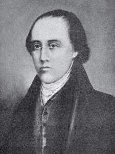 John Filson, Kentucky historian.  The date and artist of the portrait are unknown.