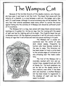 The Wampus Cat article by Glenda Stovall